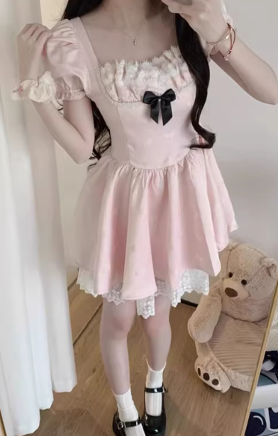 French-style 2026 New Pretty Women's Summer Short Dress