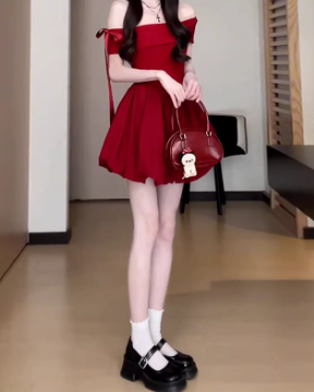 French-style 2026 New Pretty Women's Summer Short Dress