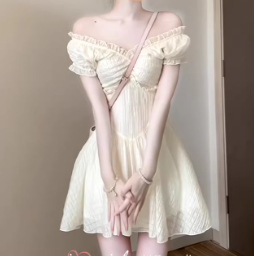 French-style 2026 New Pretty Women's Summer Short Dress