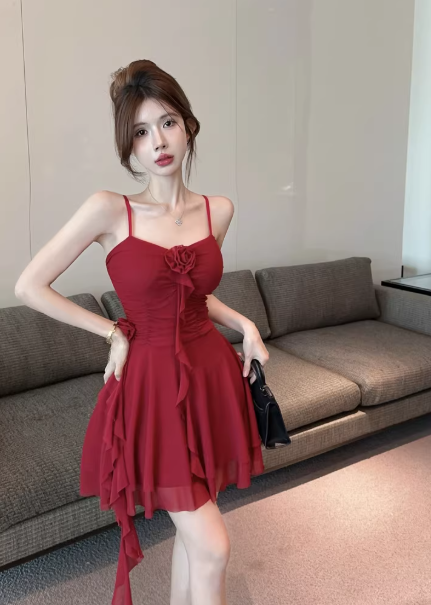 French-style 2026 New Pretty Women's Summer Short Dress