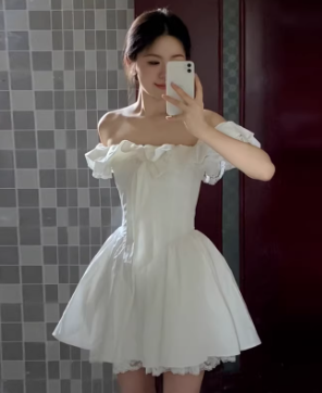 French-style 2026 New Pretty Women's Summer Short Dress