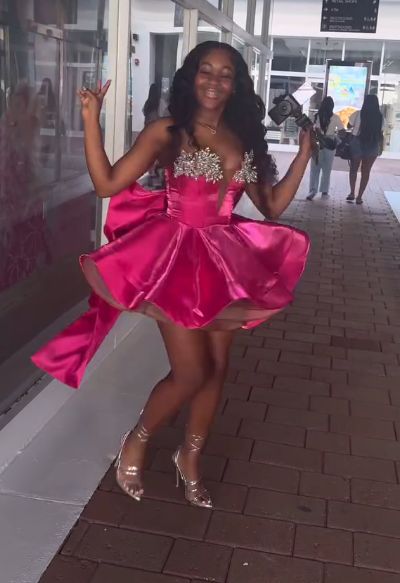 Elegant Ball Gown Strapless Black Girl Summer Birthday Dresses