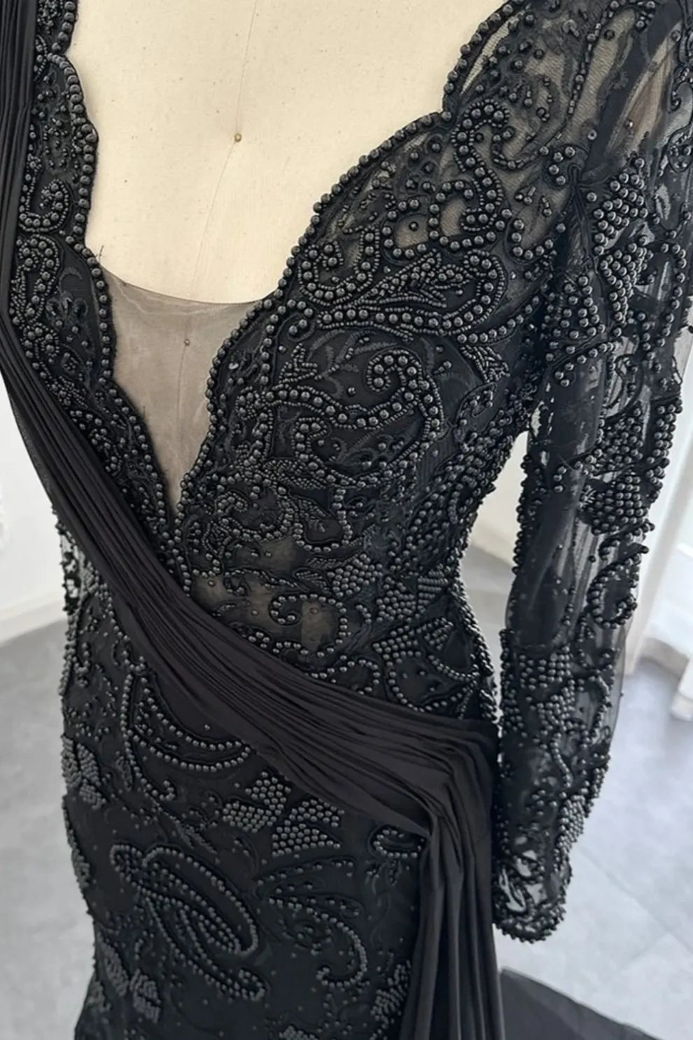 Black Long Prom Dress evening Formal Dress