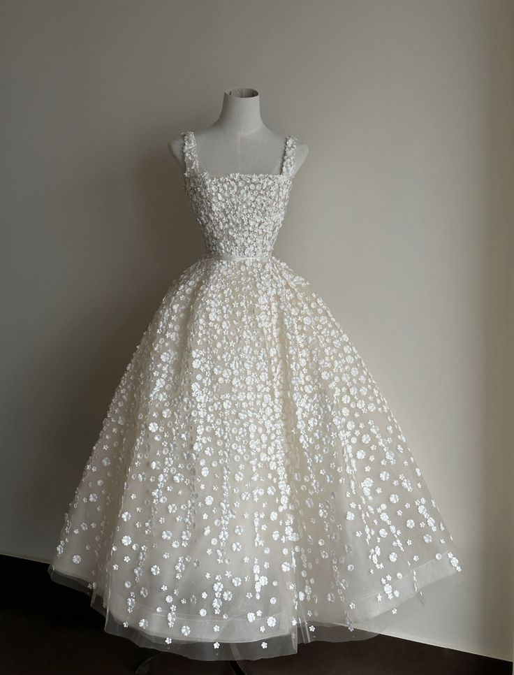 A Line Prom Dress With Flower Cute 16th Birthday Outfit Party Dress
