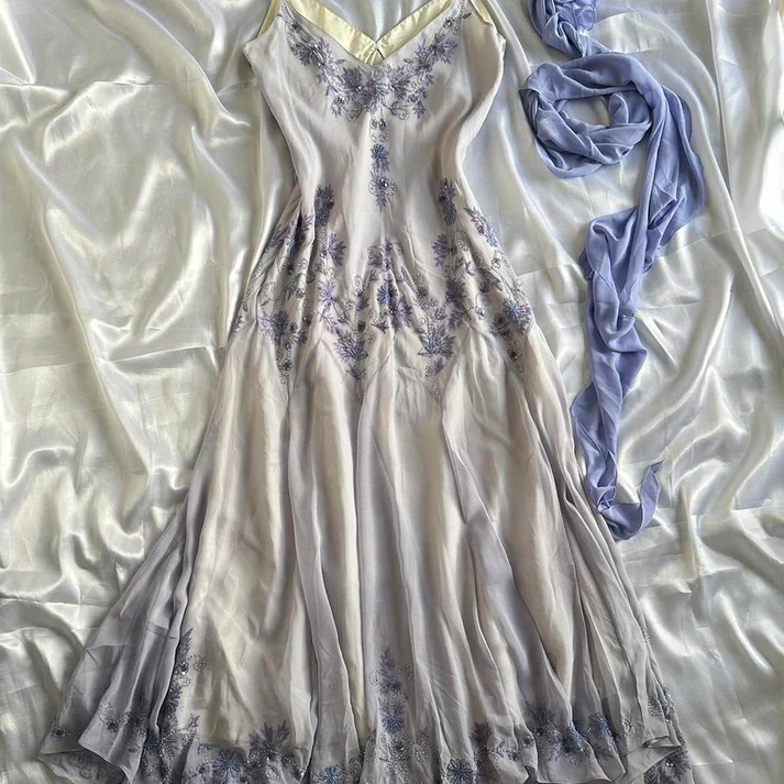Beautiful Chiffon Beaded Long Prom Dress Mermaid Evening Dress Party Gown