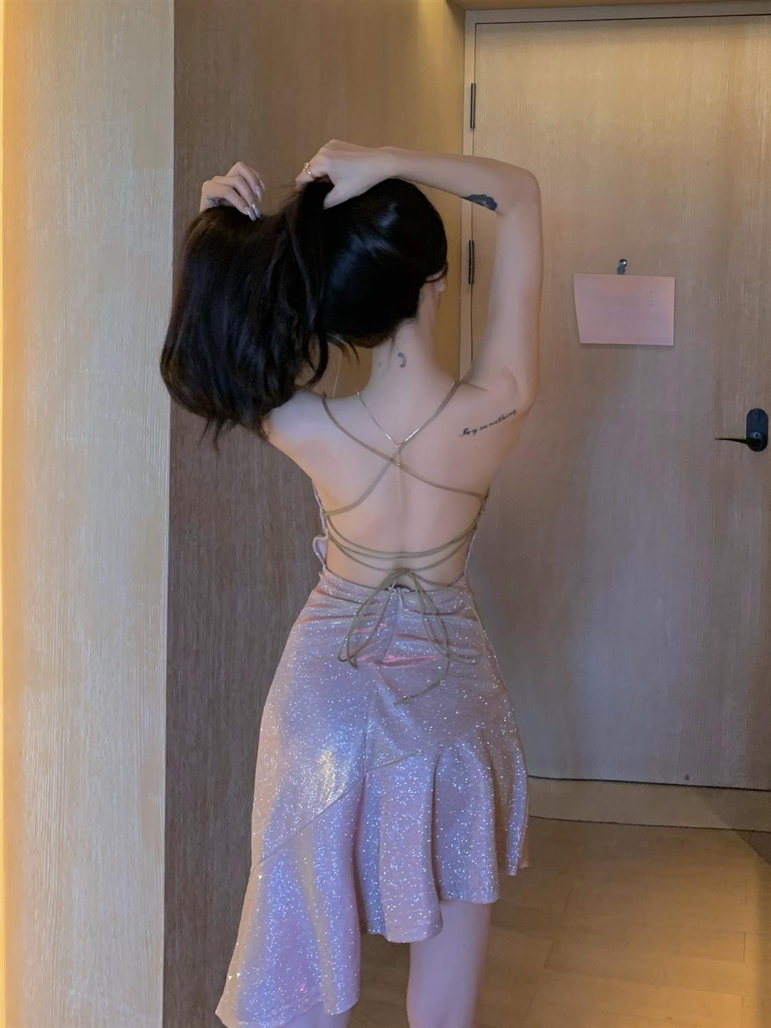 Spaghetti Straps Party Dress Sexy Homecoming Dress