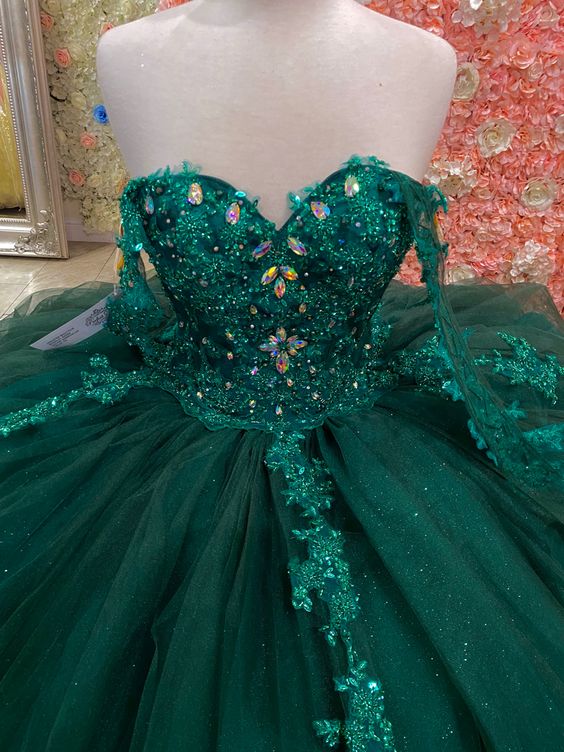 Emerald Green Quinceanera Dresses Sweet 16 Dress Charming Birthday Dress
