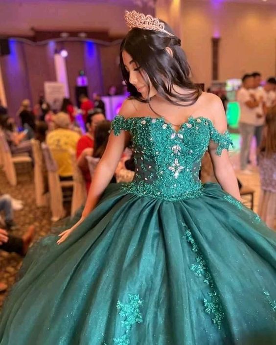 Emerald Green Quinceanera Dresses Sweet 16 Dress