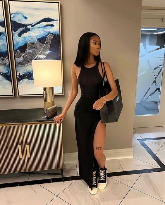 Simple Black Long Prom Dress Classic Black Prom Dress