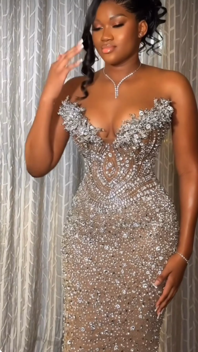 Mermaid Long Prom Dress Elegant Evening Party Dress