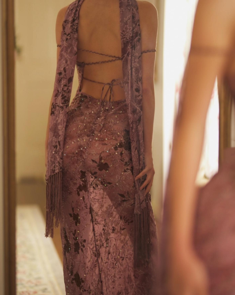 Vintage Prom Dress, Elegant Off Shoulder Evening Dress