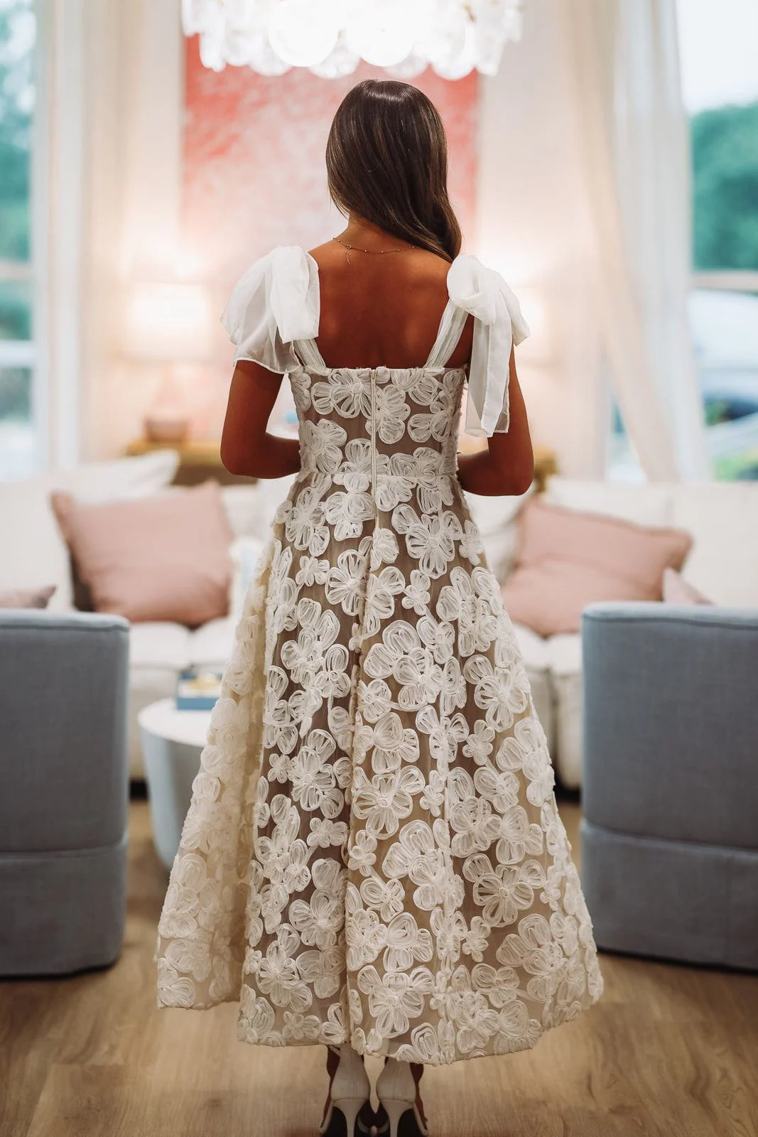 A Line White Prom Dress, Evening Party Dress For Women