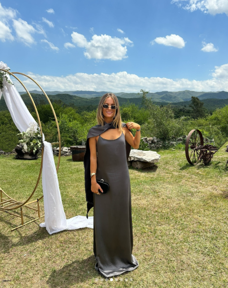 Dark Gray Long Party Prom Dresses Formal Evening Dress