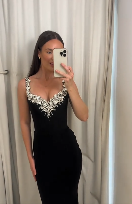 Black Mermaid Sexy Long Formal Dress Evening Party Dresses