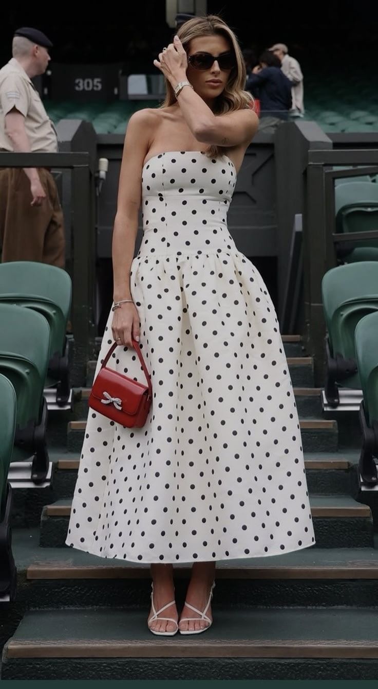 A Line Black Polka Dots Prom Dresses New Arrive Party Dress Evening Dress