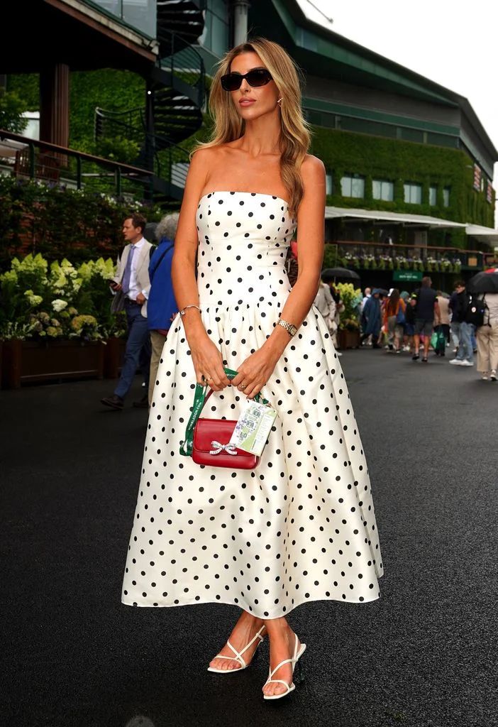 A Line Black Polka Dots Prom Dresses New Arrive Party Dress Evening Dress