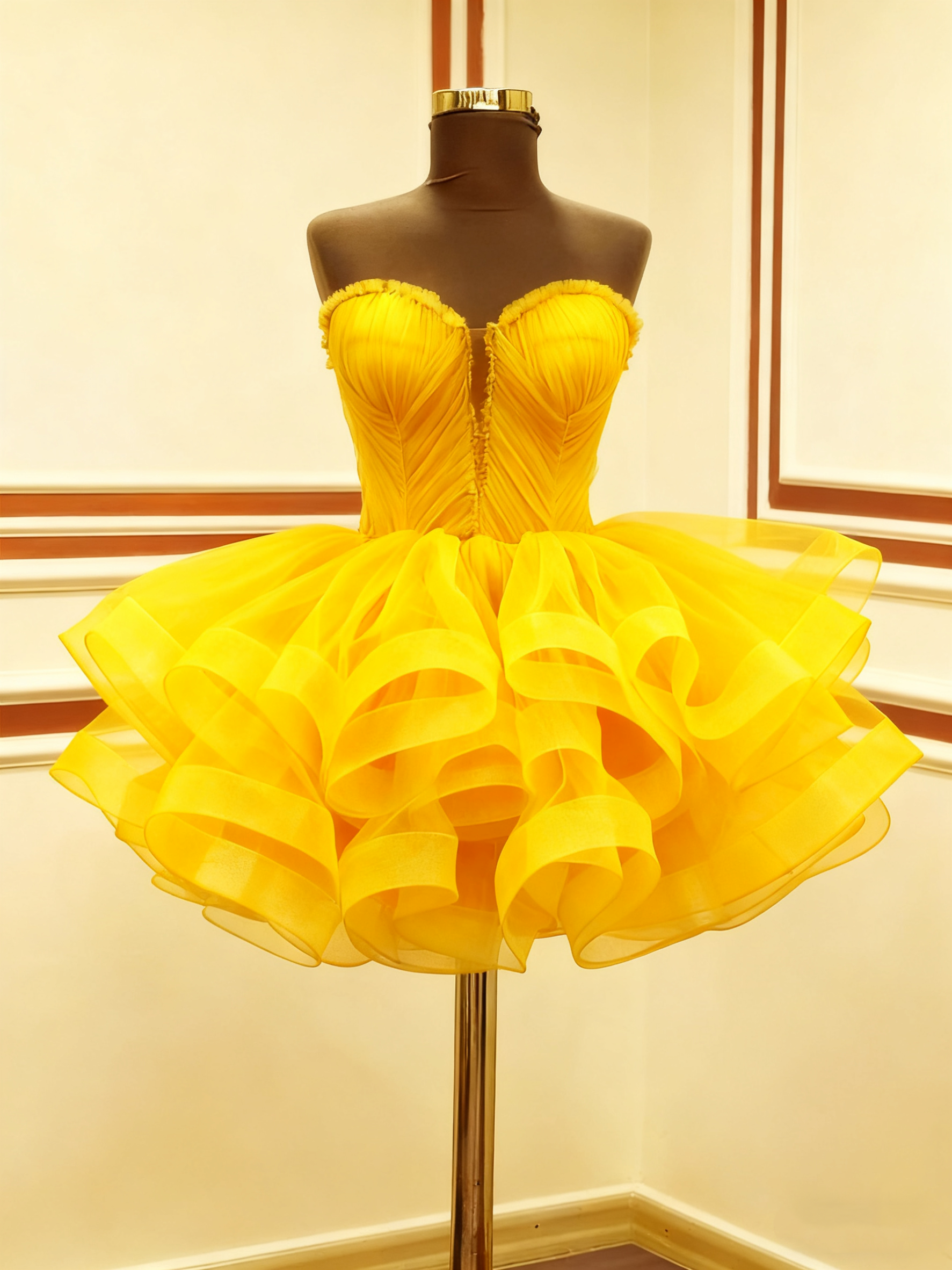 A Line Green Tulle Short Prom Dress Birthday Party Dress Homecoming Dress