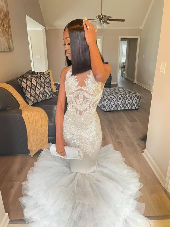 Chic Mermaid Prom Dress Sexy Evening Dress For Girls