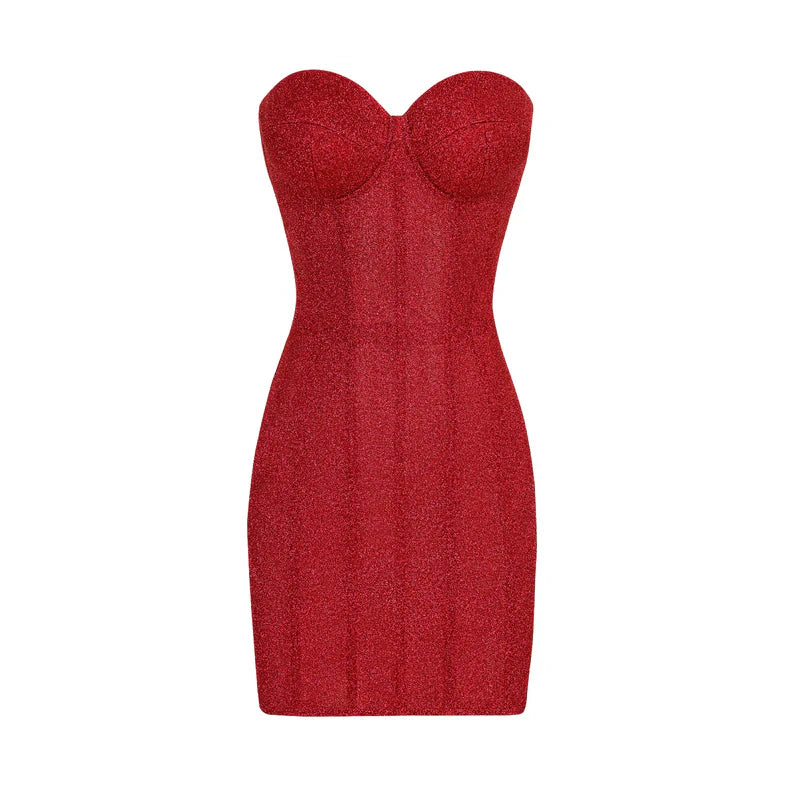Sexy Red Sequin Sheath Short Cocktail Dress Homecoming Dress