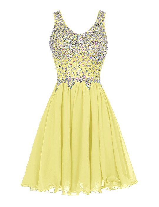 Mint Green / Royal Blue/ Yellow Beaded Fashion Homecoming Dress,Sexy Party Dress,Custom Made Homecoming Dress