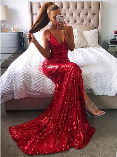 Sexy Shinning Prom Dress, Evening Dress, Special Occasion Dress, Formal Dress, Graduation School Party Gown