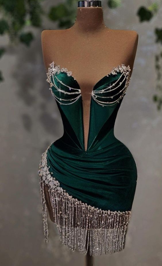 Sexy Short Homecoming Dress With Tassel