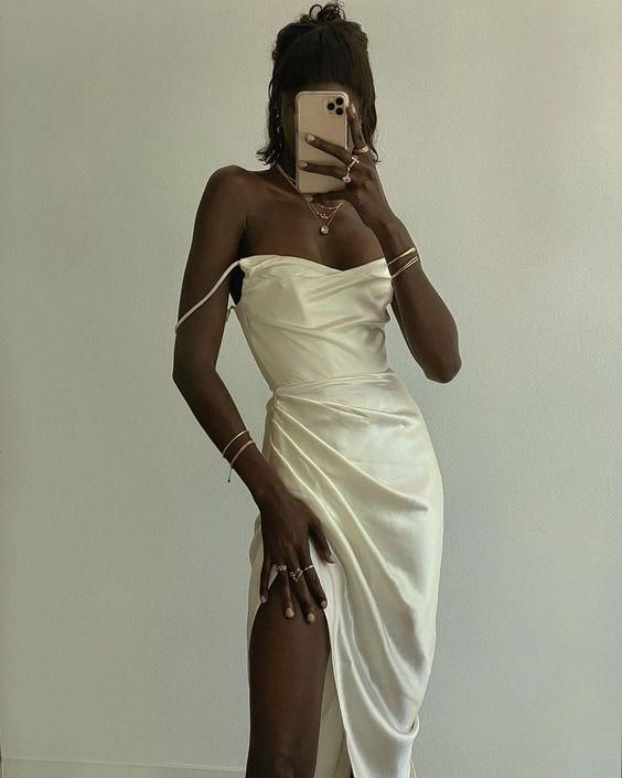 Sexy Long Prom Dress With Spaghetti Straps