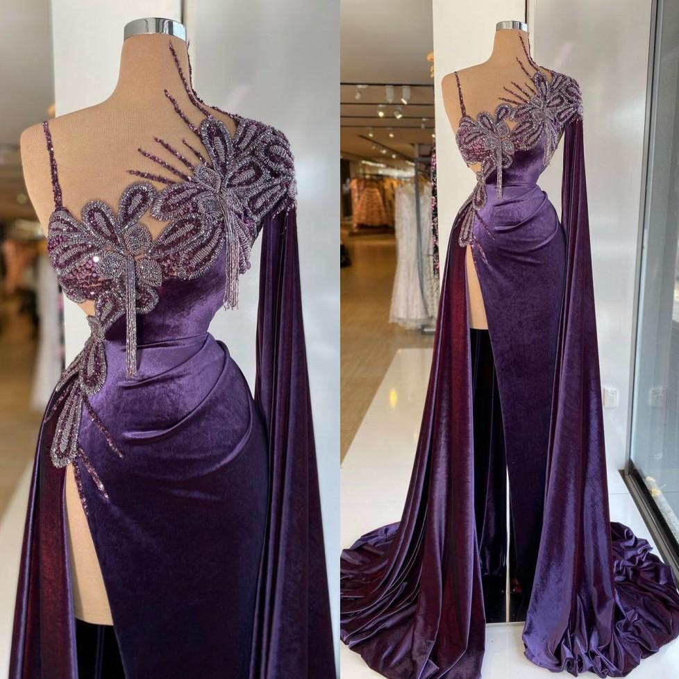 Gorgeous Purple Long Prom Dress With Split