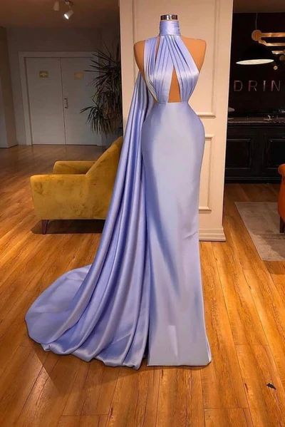 Chic Lilac One-shoulder Mermaid Long Prom Dresses