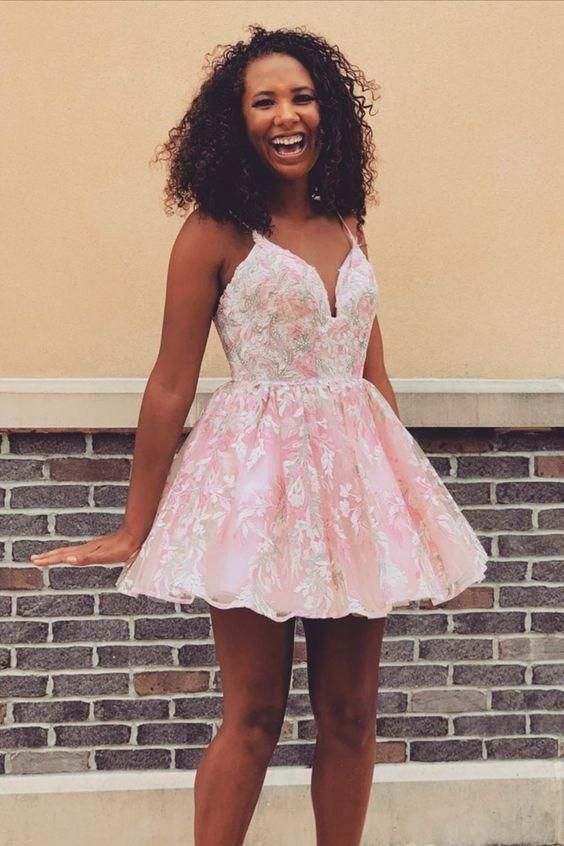 Princess Pink Homecoming Dress