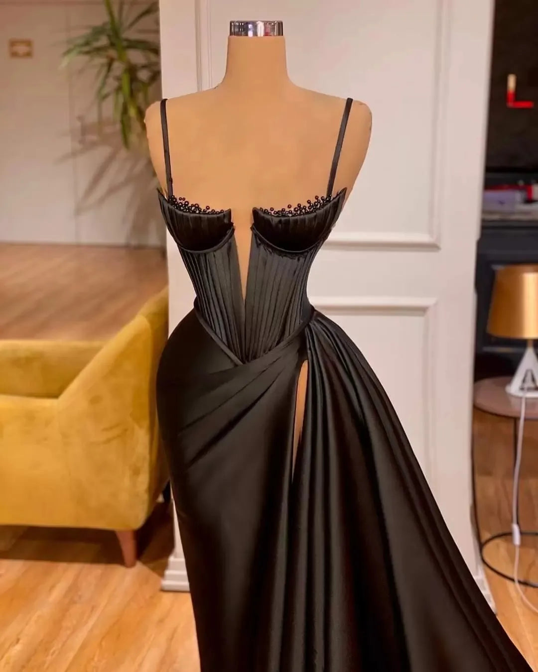 Black Sheath long Evening Dresses, Prom Party Dresses