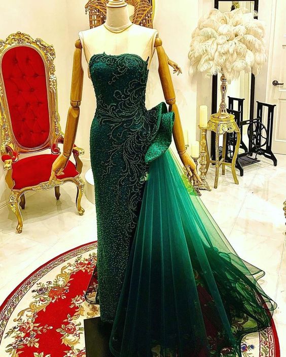 Green Prom Dresses, Evening Party Dresses
