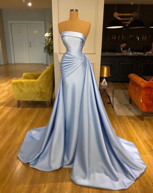 Strapless Mermaid Evening Gown prom dress