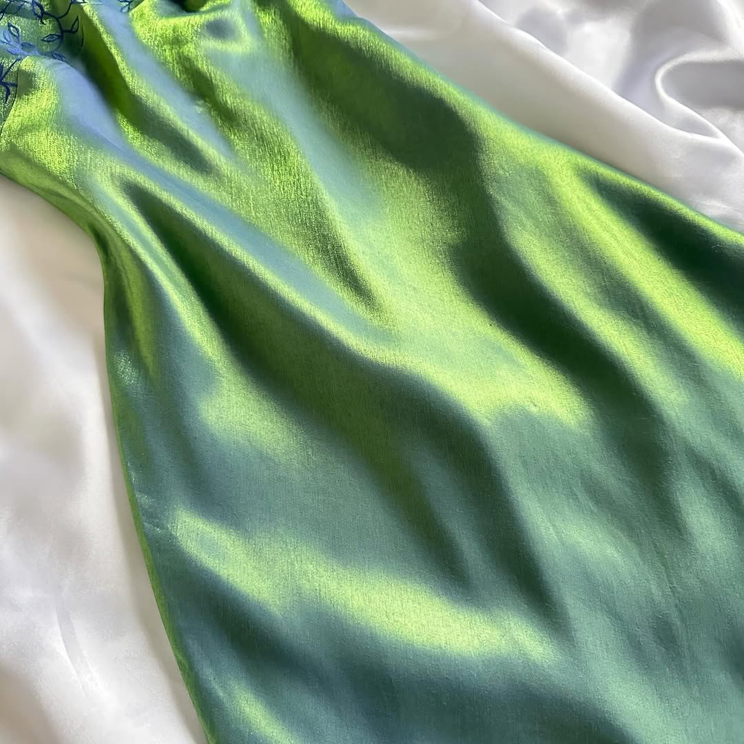 Modest Sheath Spaghetti Straps Long Green Prom Dress Evening Dresses